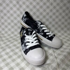 New Saints New Orleans Foco Canvas Black/White Shoes Womens Size 10